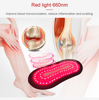 ไฟ LED สีแดงไข้สุขภาพเข็มขัดกายภาพบำบัดอบอุ่นท้องกระชับสัดส่วนแผ่นประคบร้อนแผ่นบำบัดด้วยแสง